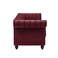 Designer Velvet Rolled Arm Chesterfield Sofa (3 Seater)