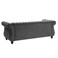 Designer Velvet Rolled Arm Chesterfield Sofa (3 Seater)