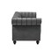 Designer Velvet Rolled Arm Chesterfield Sofa (3 Seater)
