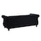 Designer Velvet Rolled Arm Chesterfield Sofa (3 Seater)