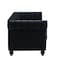 Designer Velvet Rolled Arm Chesterfield Sofa (3 Seater)