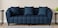Wooden Twist Premium Rolled Arms 3 Seater Sofa