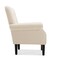 Wooden Twist Lamazi Versatile Teak Wood Armchair with Soft Molfino Upholstery