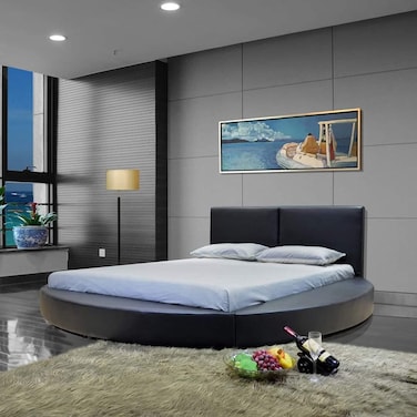 Luxury Modern Platform Round King Size Bed