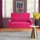 Wooden Square Arm Loveseat Wing Back Chair Set 2+1+1 (Metal Legs)