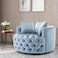 Wooden Twist Barrel Button Tufted Design Modern Round Sofa For Living Room with 3 Pillows