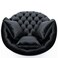 Wooden Twist Barrel Button Tufted Design Modern Round Sofa For Living Room with 3 Pillows