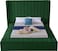Wooden Twist Pinion Handmade Solid Wood Queen Size Bed - Green