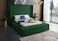 Wooden Twist Pinion Handmade Solid Wood Queen Size Bed - Grey