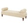Lewis Bolstered Lounge Entryway Bench Three Seater Sofa Couch for Living Room - Beige