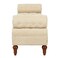 Lewis Bolstered Lounge Entryway Bench Three Seater Sofa Couch for Living Room - Beige