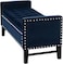 Wooden Twist Royal Blue Premium Wood Upholstered Flip top Storage Bench