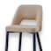 Wooden Twist Disc High Longer Metal Kitchen Counter Armless Chair