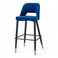 Wooden Twist Disc High Longer Metal Kitchen Counter Armless Chair