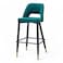 Wooden Twist Disc High Longer Metal Kitchen Counter Armless Chair
