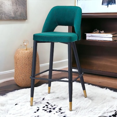 Wooden Twist Disc High Longer Metal Kitchen Counter Armless Chair