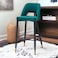 Wooden Twist Disc High Longer Metal Kitchen Counter Armless Chair