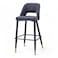 Wooden Twist Disc High Longer Metal Kitchen Counter Armless Chair