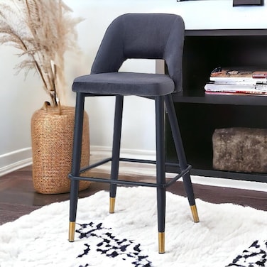 Wooden Twist Disc High Longer Metal Kitchen Counter Armless Chair