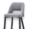 Wooden Twist Disc High Longer Metal Kitchen Counter Armless Chair