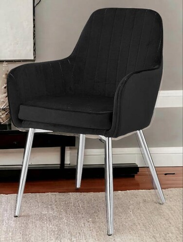Wooden Twist Aureate Modern Cafe Dining Chair Metal Legs
