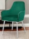 Wooden Twist Aureate Modern Cafe Dining Chair Metal Legs