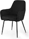 Wooden Twist Grievous Modern Cafe Dining Chair Metal Legs