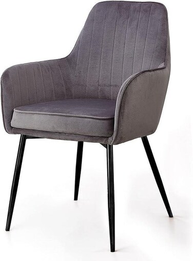 Wooden Twist Grievous Modern Cafe Dining Chair Metal Legs