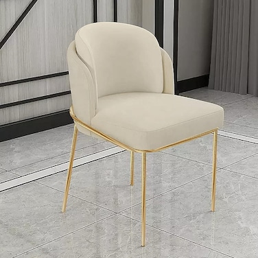 Wooden Twist Voguish Modern Cafe Dining Chair Metal Legs