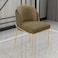 Wooden Twist Voguish Modern Cafe Dining Chair Metal Legs