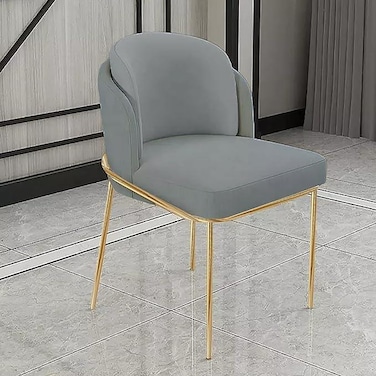 Wooden Twist Voguish Modern Cafe Dining Chair Metal Legs