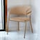 Wooden Twist Tavern Modern Cafe Dining Chair Metal Legs