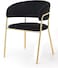 Wooden Twist Tavern Modern Cafe Dining Chair Metal Legs