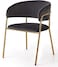 Wooden Twist Tavern Modern Cafe Dining Chair Metal Legs