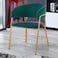 Wooden Twist Tavern Modern Cafe Dining Chair Metal Legs