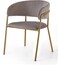 Wooden Twist Tavern Modern Cafe Dining Chair Metal Legs