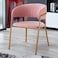 Wooden Twist Tavern Modern Cafe Dining Chair Metal Legs