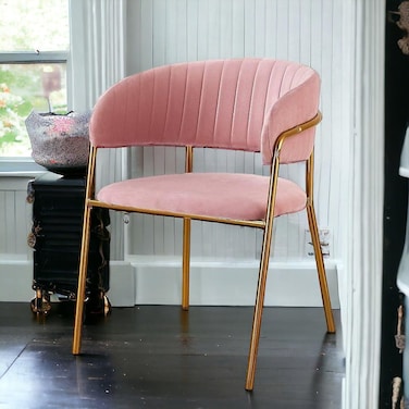 Wooden Twist Tavern Modern Cafe Dining Chair Metal Legs