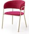 Wooden Twist Tavern Modern Cafe Dining Chair Metal Legs