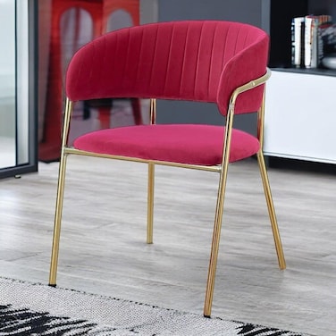 Wooden Twist Tavern Modern Cafe Dining Chair Metal Legs