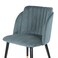 Wooden Twist Fancy Luxury Modern Cafe Dining Chair Metal Legs