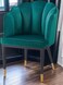 Wooden Twist Fuzzy Modern Cafe Dining Chair Metal Legs