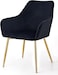 Wooden Twist Stria Modern Cafe Dining Chair Metal Legs