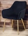 Wooden Twist Stria Modern Cafe Dining Chair Metal Legs