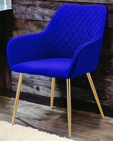 Wooden Twist Stria Modern Cafe Dining Chair Metal Legs
