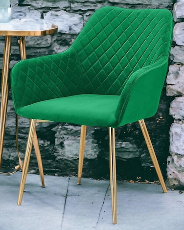 Wooden Twist Stria Modern Cafe Dining Chair Metal Legs