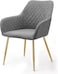 Wooden Twist Stria Modern Cafe Dining Chair Metal Legs