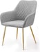 Wooden Twist Stria Modern Cafe Dining Chair Metal Legs