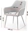 Wooden Twist Stria Modern Cafe Dining Chair Metal Legs