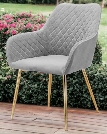 Wooden Twist Stria Modern Cafe Dining Chair Metal Legs